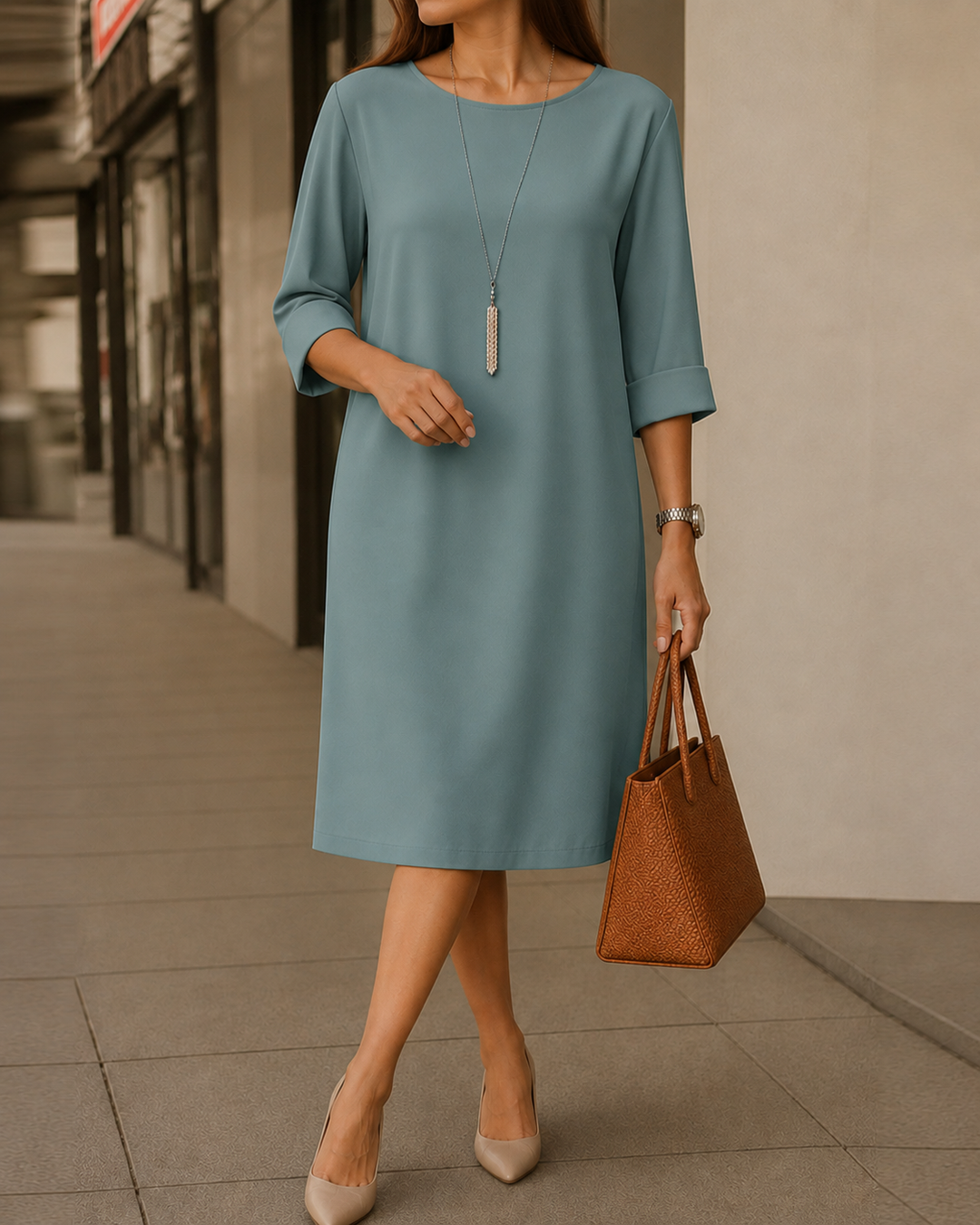 Kronberg & Söhne | Bauchkaschierendes Midikleid