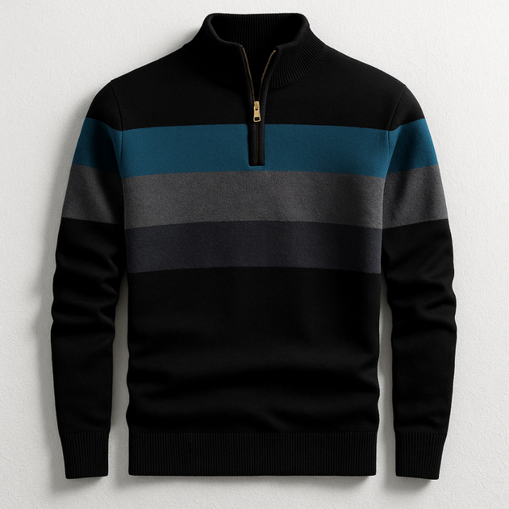 Kronberg & Söhne | Pullover mit Viertelreißverschluss