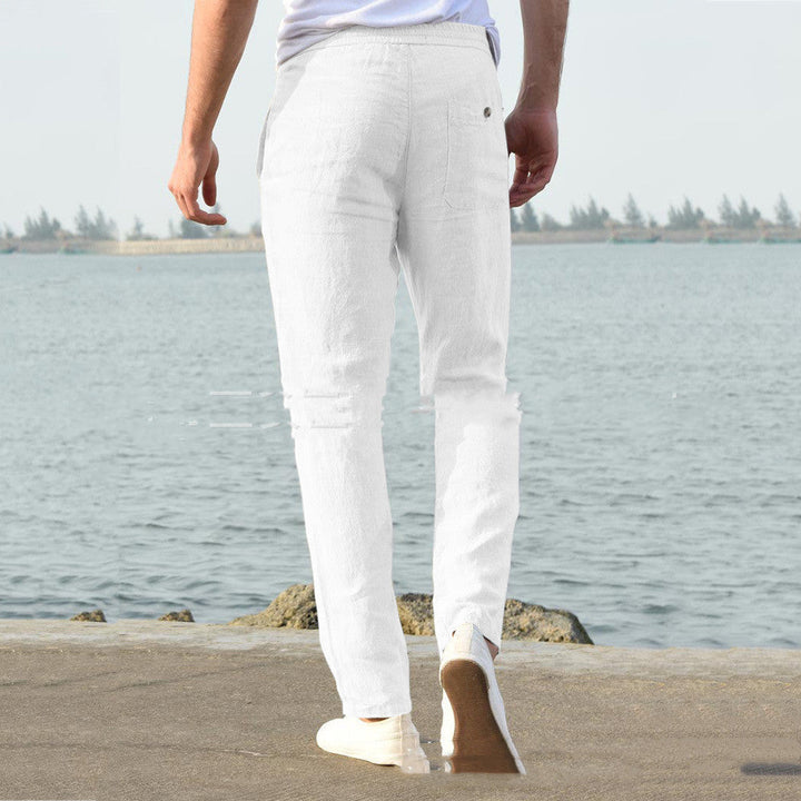 Kronberg & Söhne | Herren Freizeithose mit elastischem Bund – Bequeme und stilvolle Stoffhose für Alltag und Urlaub