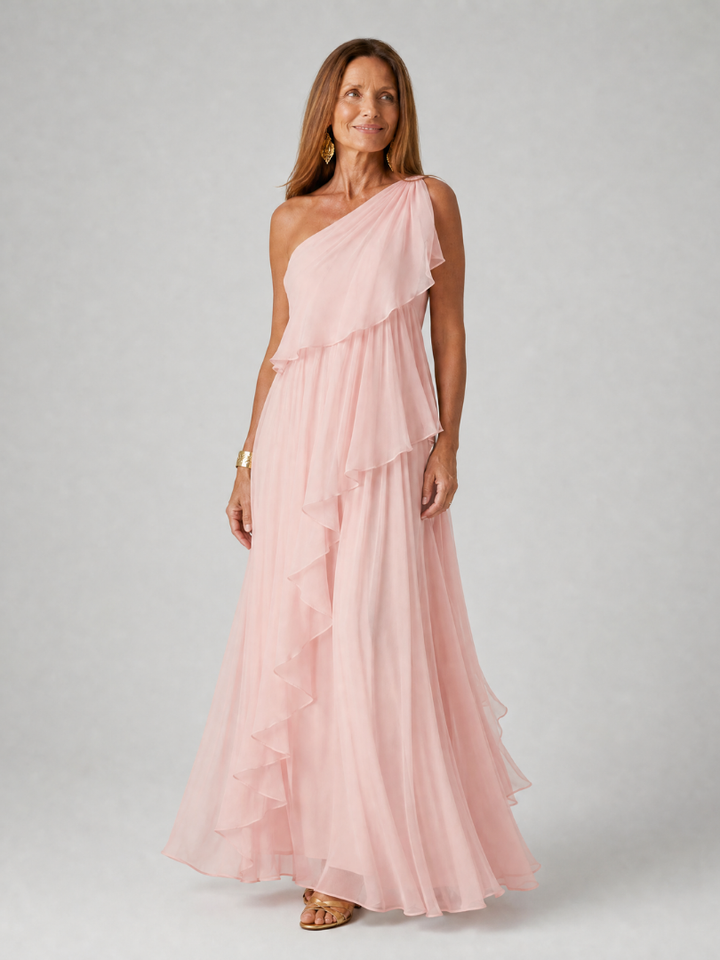 Kronberg & Söhne | Maxikleid mit fallenden Rüschen