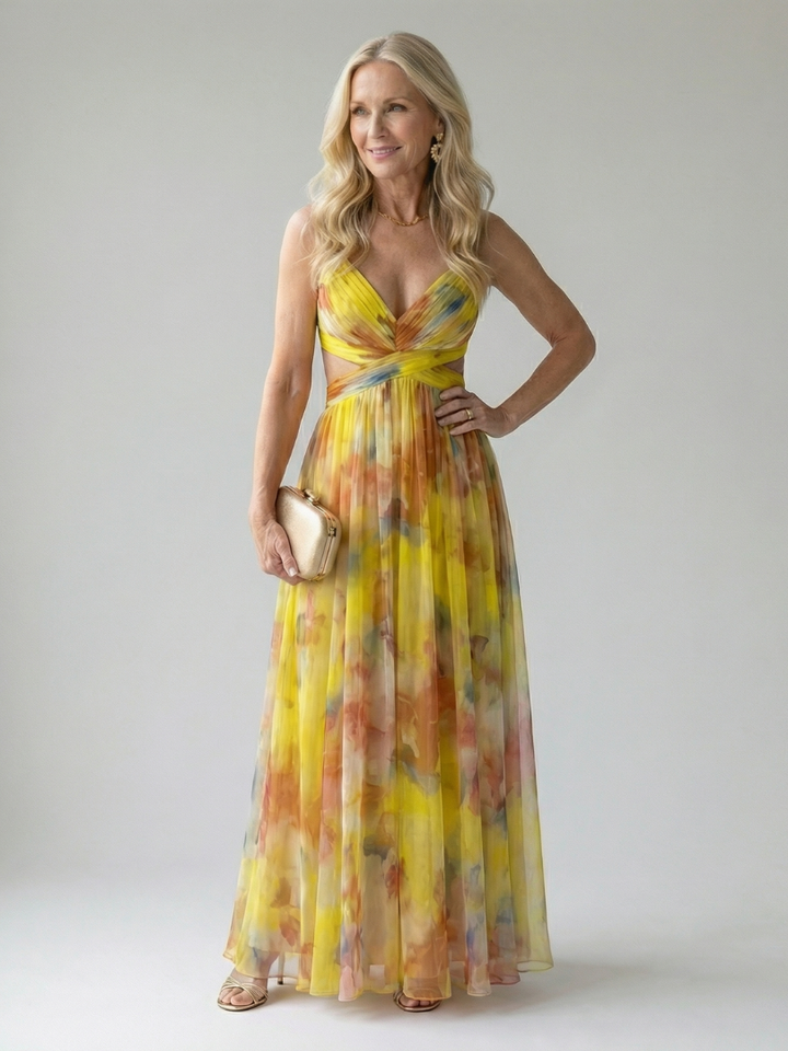 Kronberg & Söhne | Weiches Wickel-Maxikleid