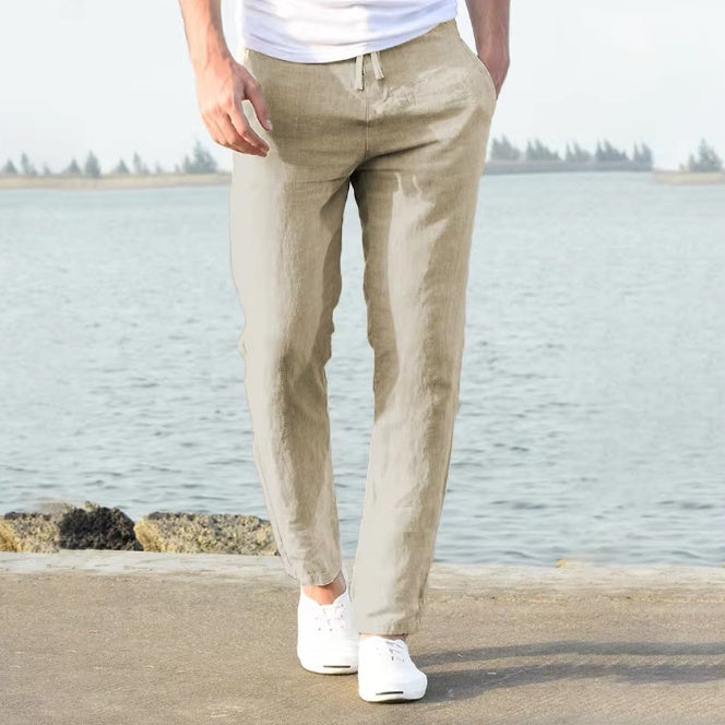 Kronberg & Söhne | Herren Freizeithose mit elastischem Bund – Bequeme und stilvolle Stoffhose für Alltag und Urlaub
