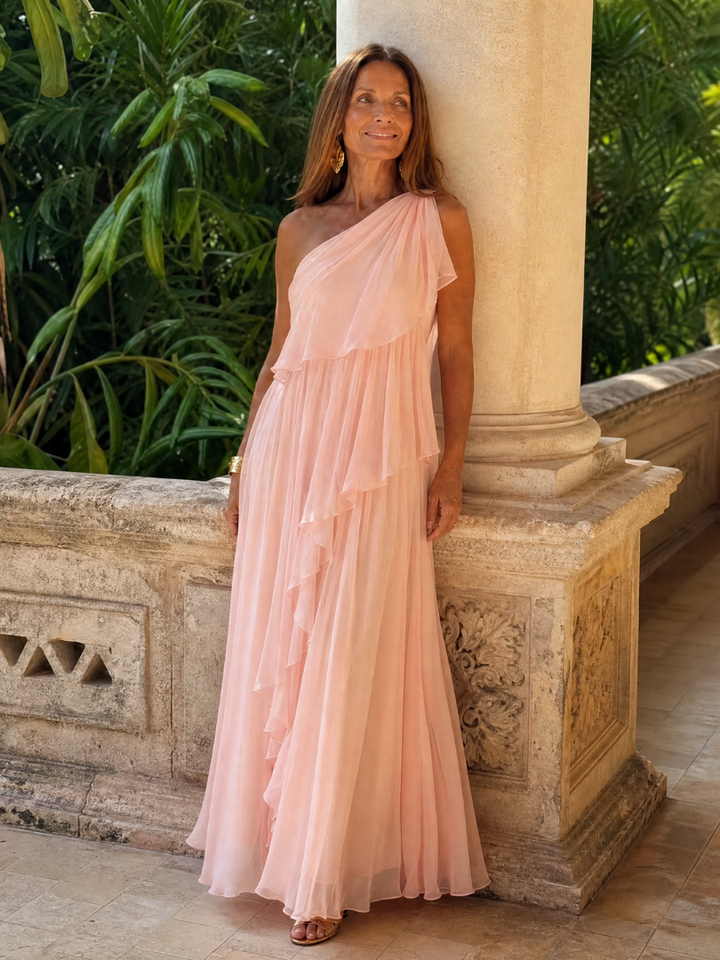 Kronberg & Söhne | Maxikleid mit fallenden Rüschen