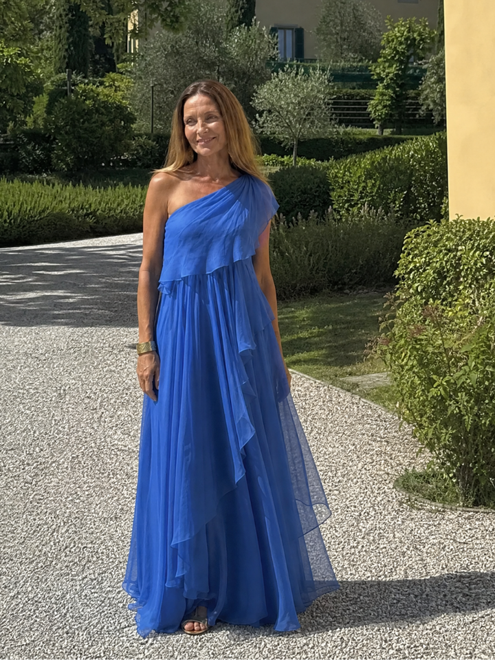Kronberg & Söhne | Maxikleid mit fallenden Rüschen