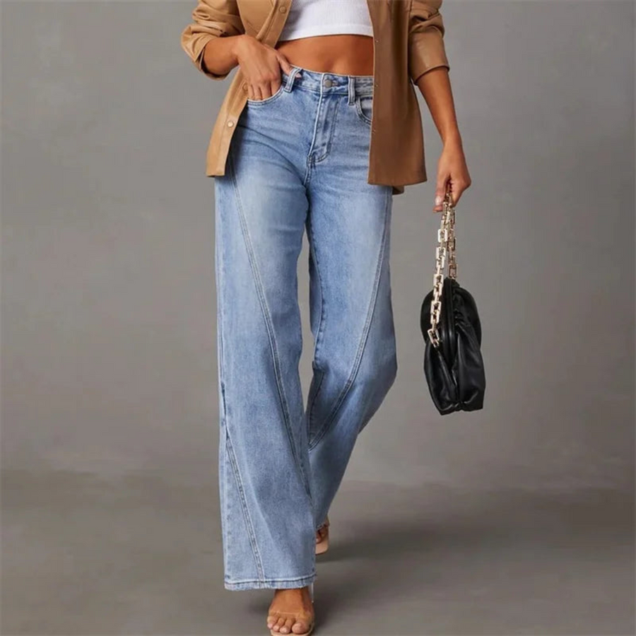 Kronberg & Söhne | WEITE JEANS MIT HOHER TAILLE