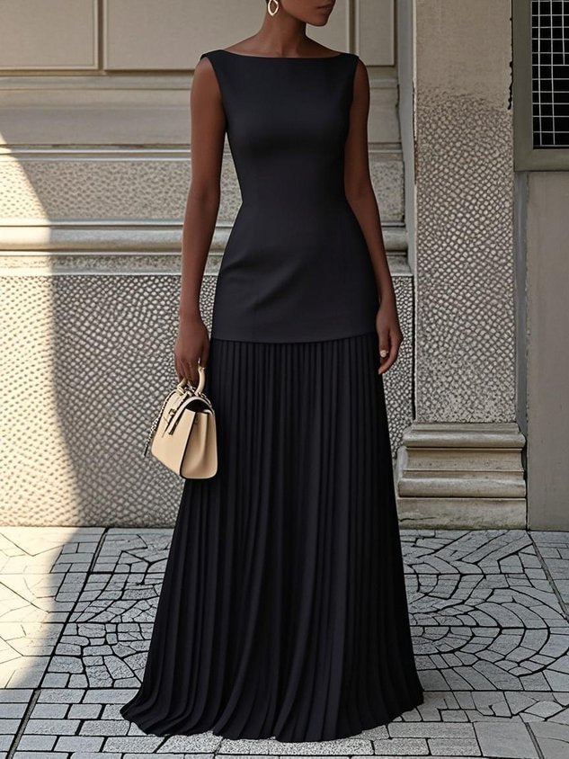 Kronberg & Söhne | Plissiertes Maxikleid