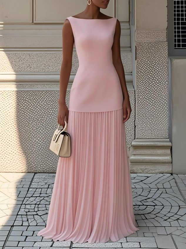 Kronberg & Söhne | Plissiertes Maxikleid