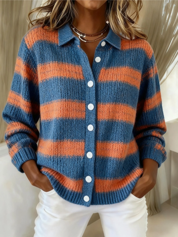 Kronberg & Söhne | Gestreifte Strickjacke