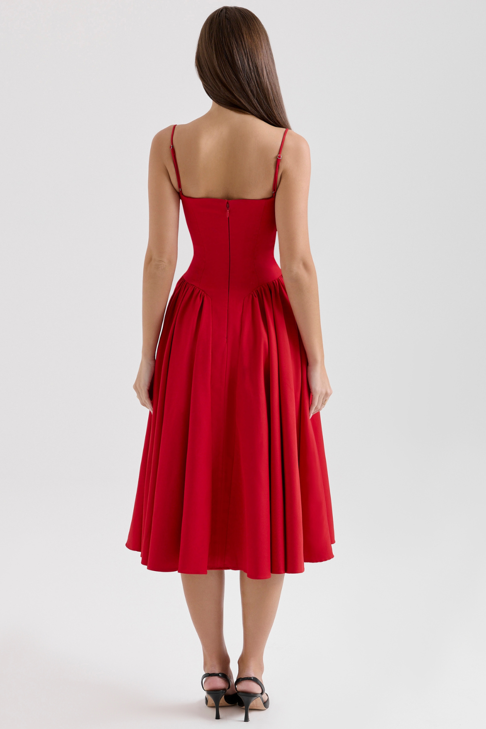 Kronberg & Söhne | Maxikleid aus gerafftem Satin