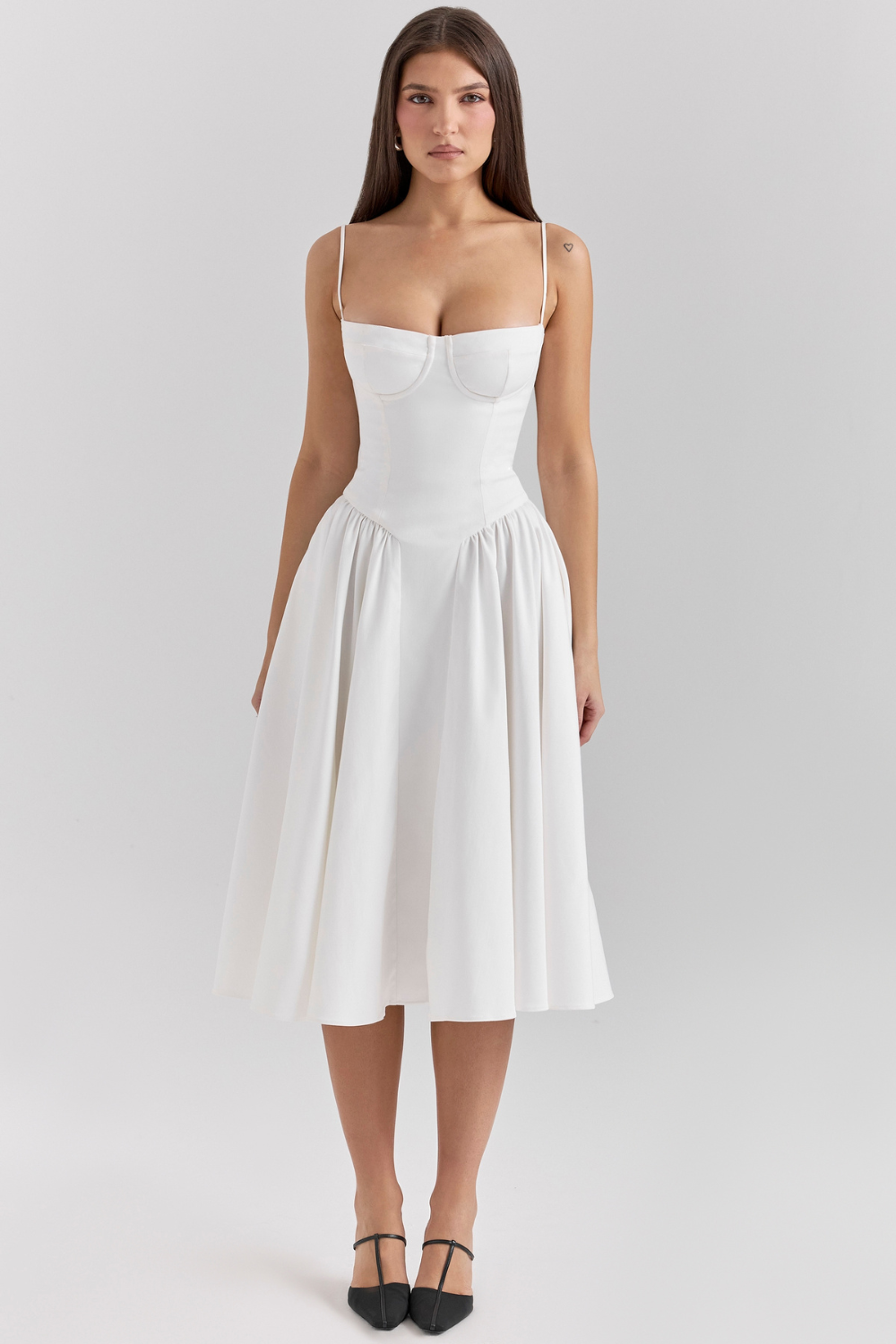 Kronberg & Söhne | Maxikleid aus gerafftem Satin