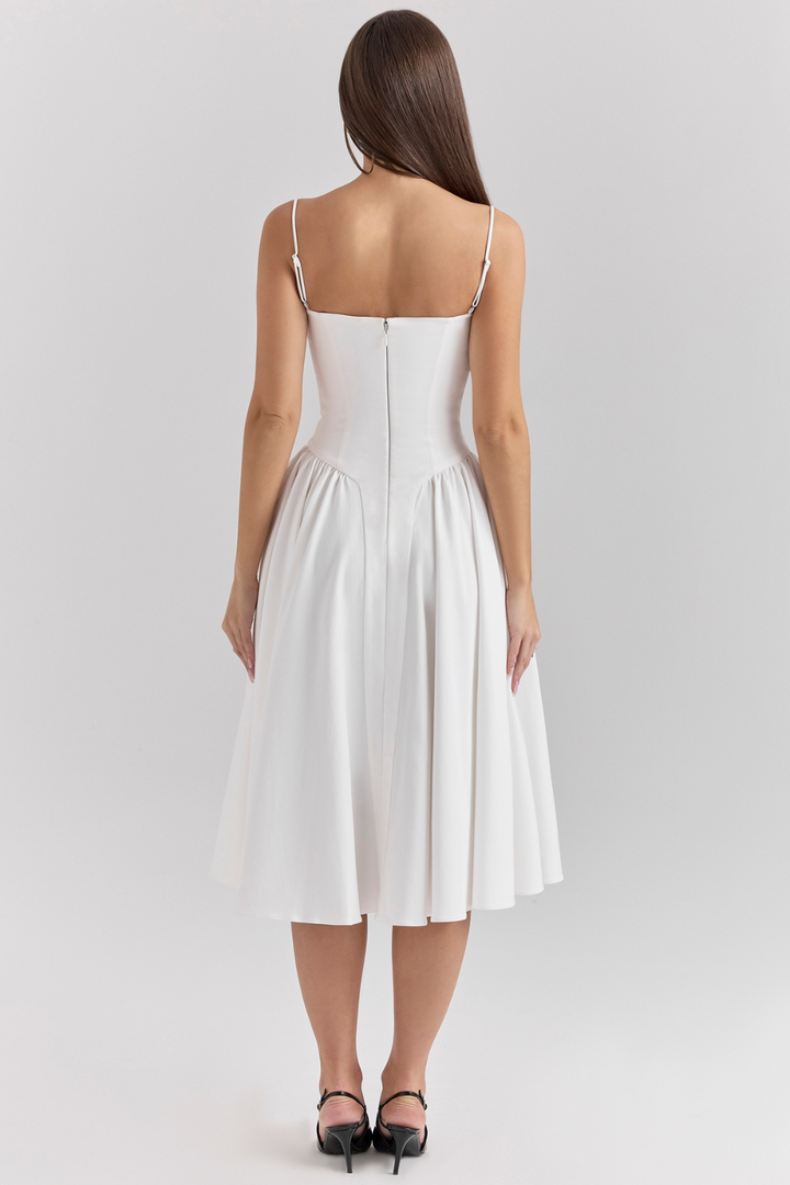 Kronberg & Söhne | Maxikleid aus gerafftem Satin