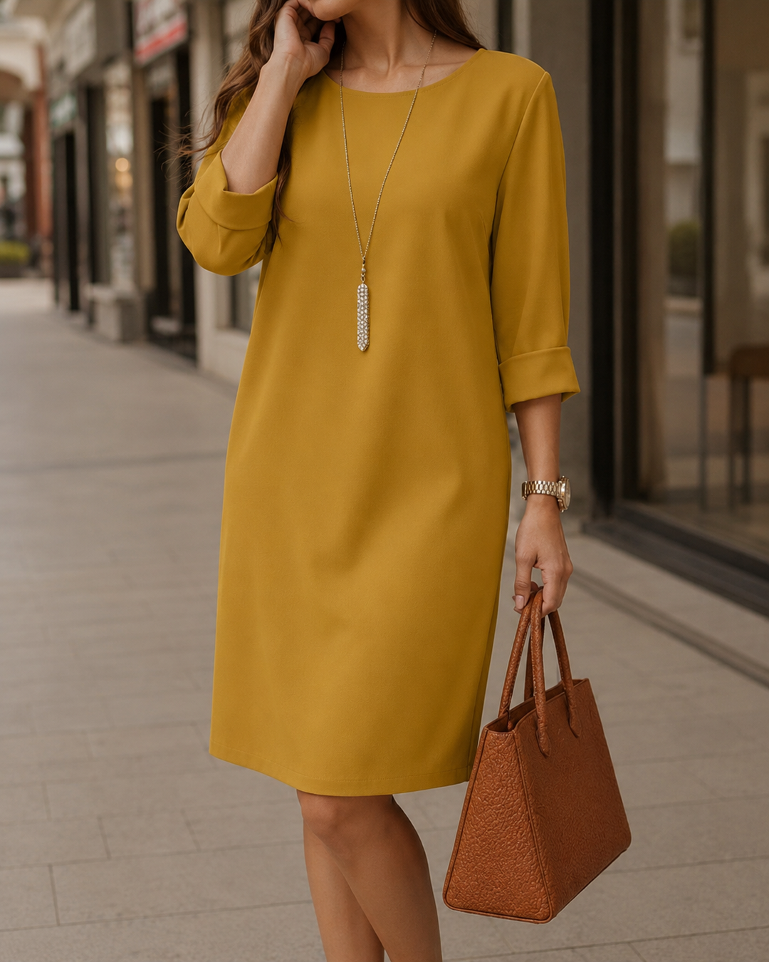 Kronberg & Söhne | Bauchkaschierendes Midikleid