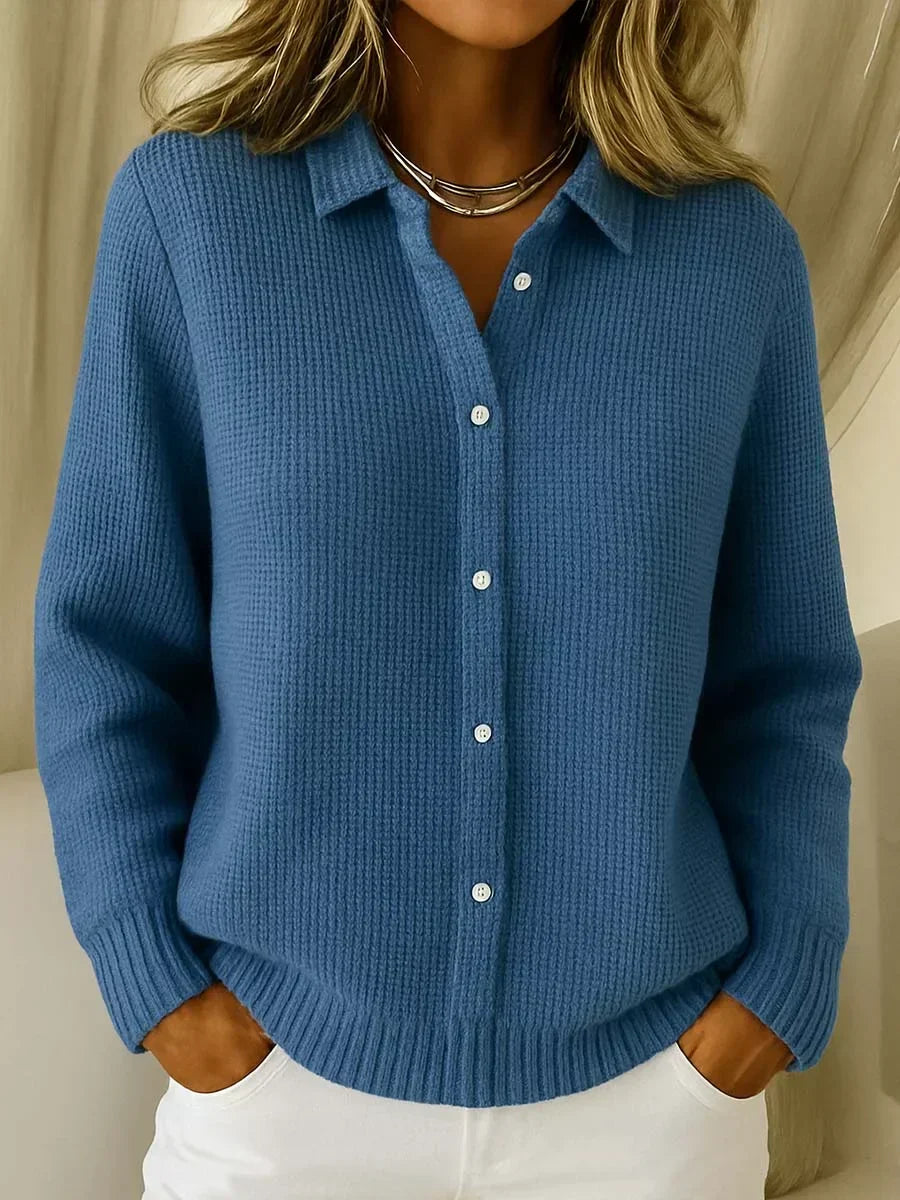 Kronberg & Söhne | Strukturierte Strickjacke mit Knöpfen