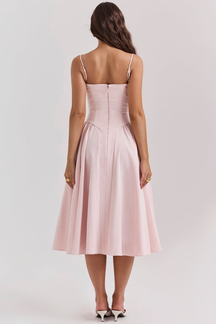 Kronberg & Söhne | Maxikleid aus gerafftem Satin