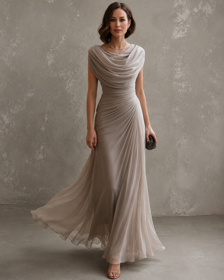 Kronberg & Söhne | Gedrapiertes Maxikleid
