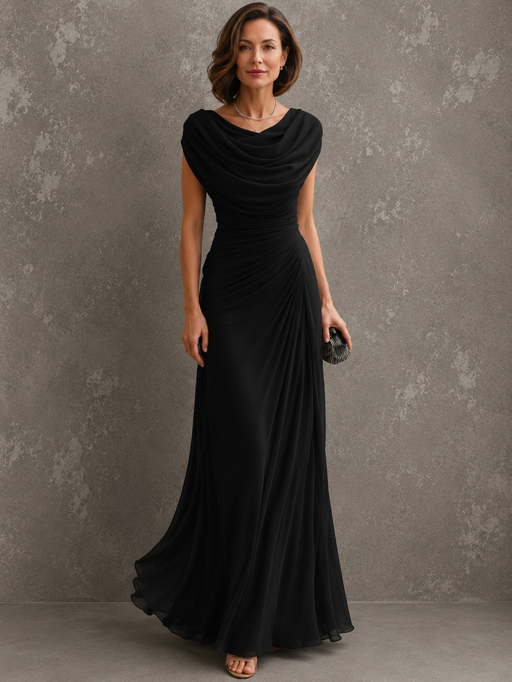 Kronberg & Söhne | Gedrapiertes Maxikleid