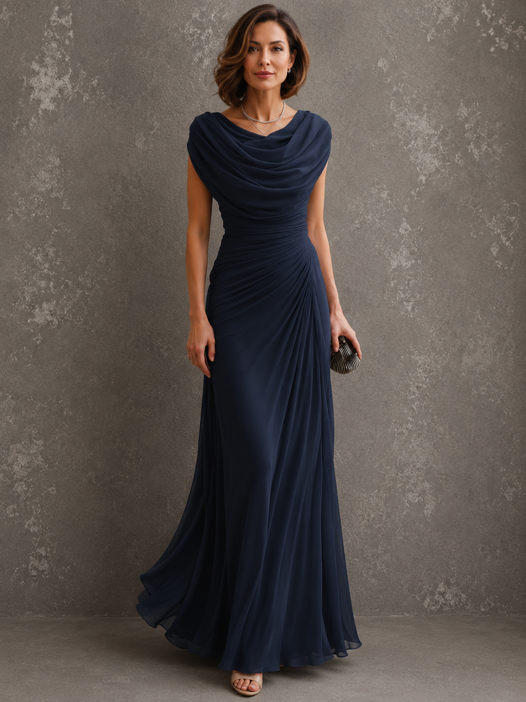 Kronberg & Söhne | Gedrapiertes Maxikleid