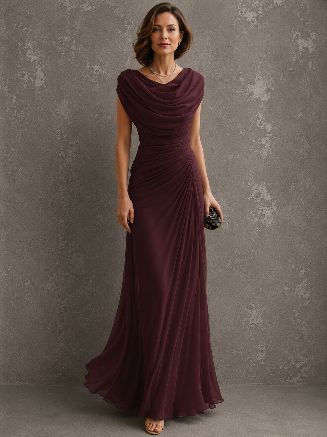 Kronberg & Söhne | Gedrapiertes Maxikleid