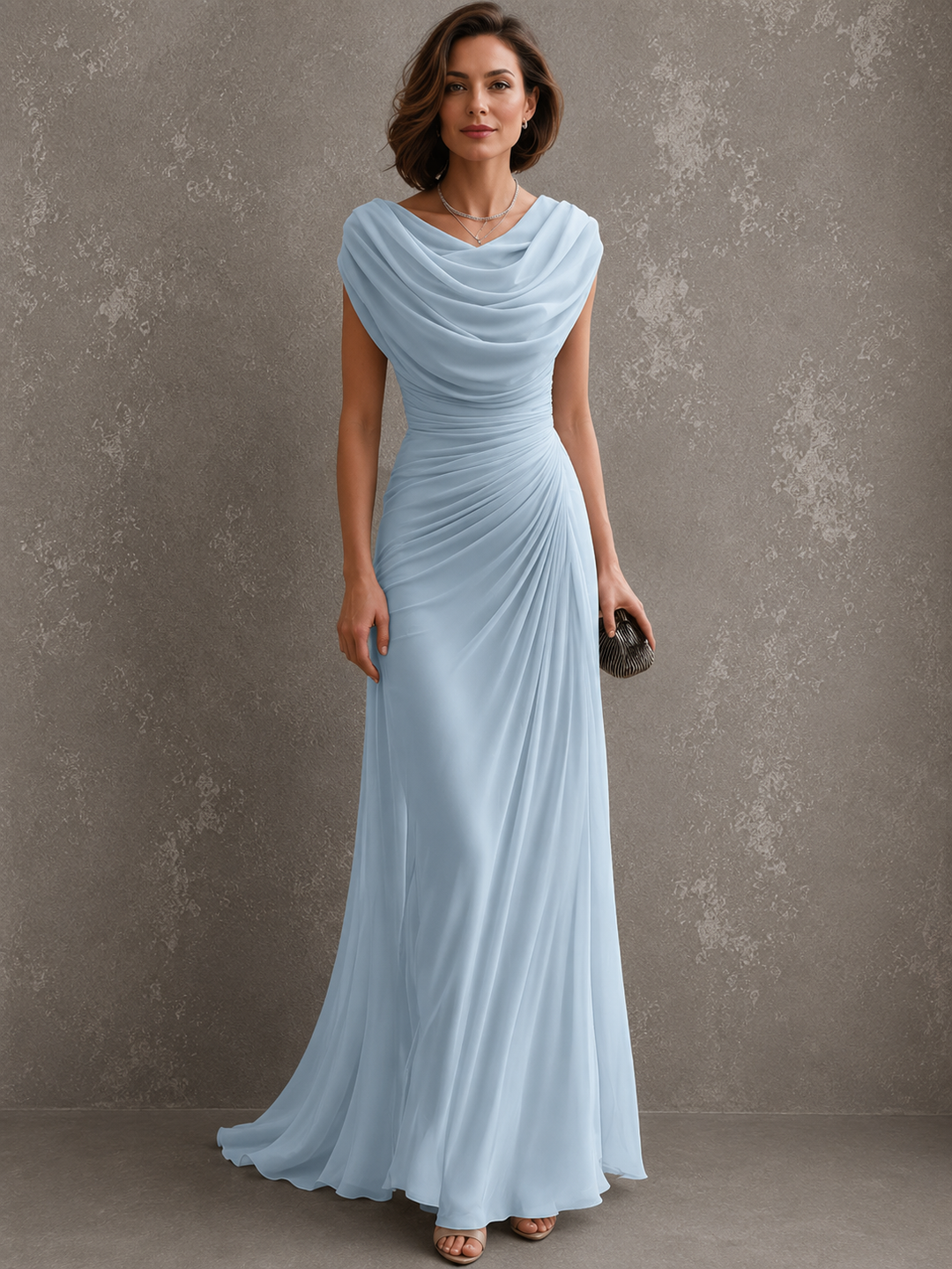 Kronberg & Söhne | Gedrapiertes Maxikleid