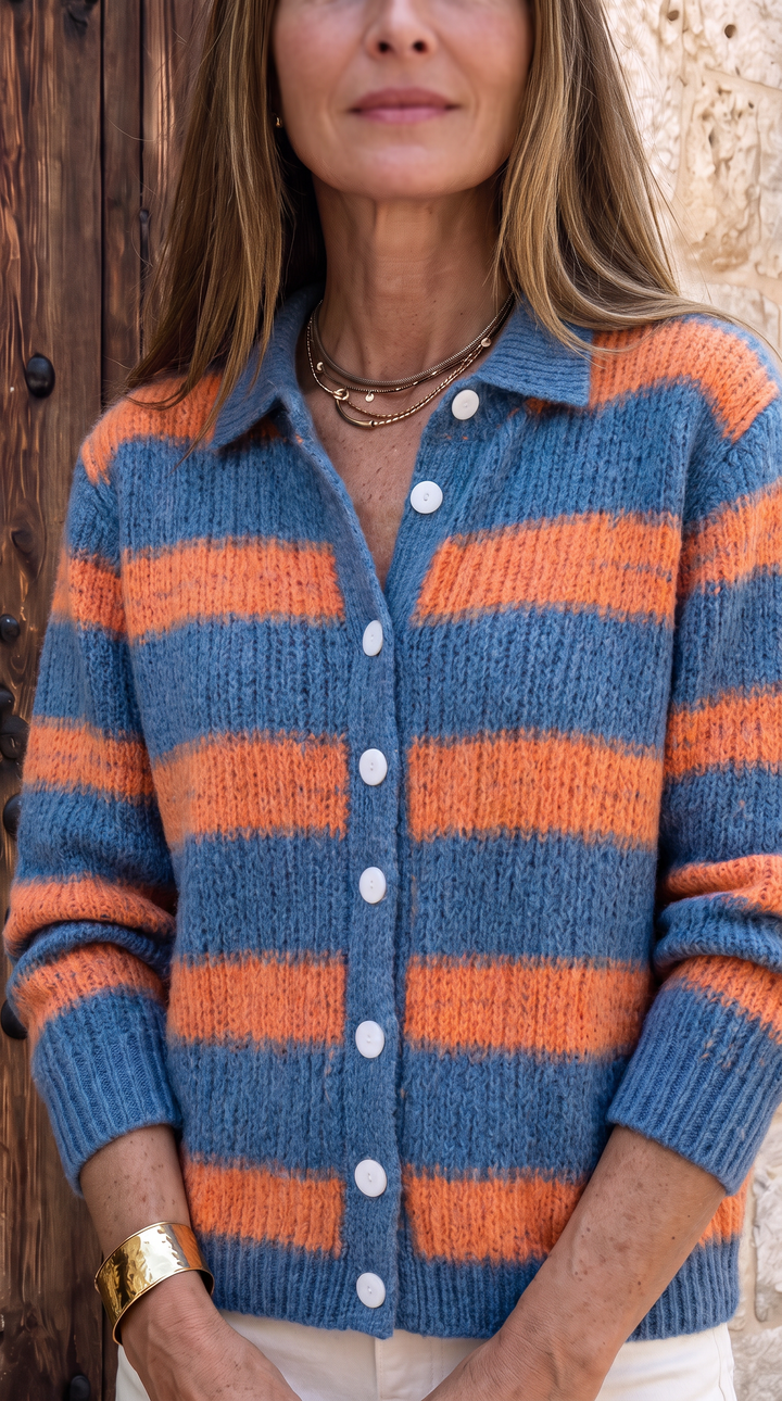 Kronberg & Söhne | Gestreifte Strickjacke