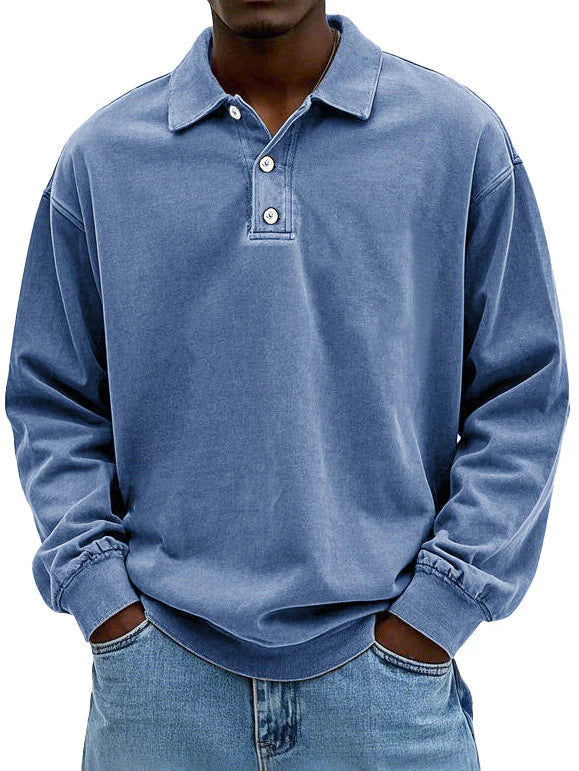 Kronberg & Söhne | Lässiges langärmeliges Herren-Polo