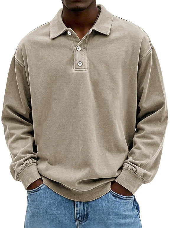 Kronberg & Söhne | Lässiges langärmeliges Herren-Polo