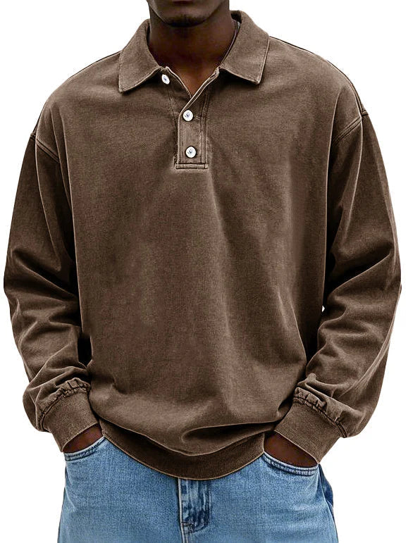 Kronberg & Söhne | Lässiges langärmeliges Herren-Polo