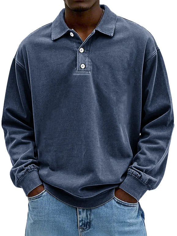 Kronberg & Söhne | Lässiges langärmeliges Herren-Polo
